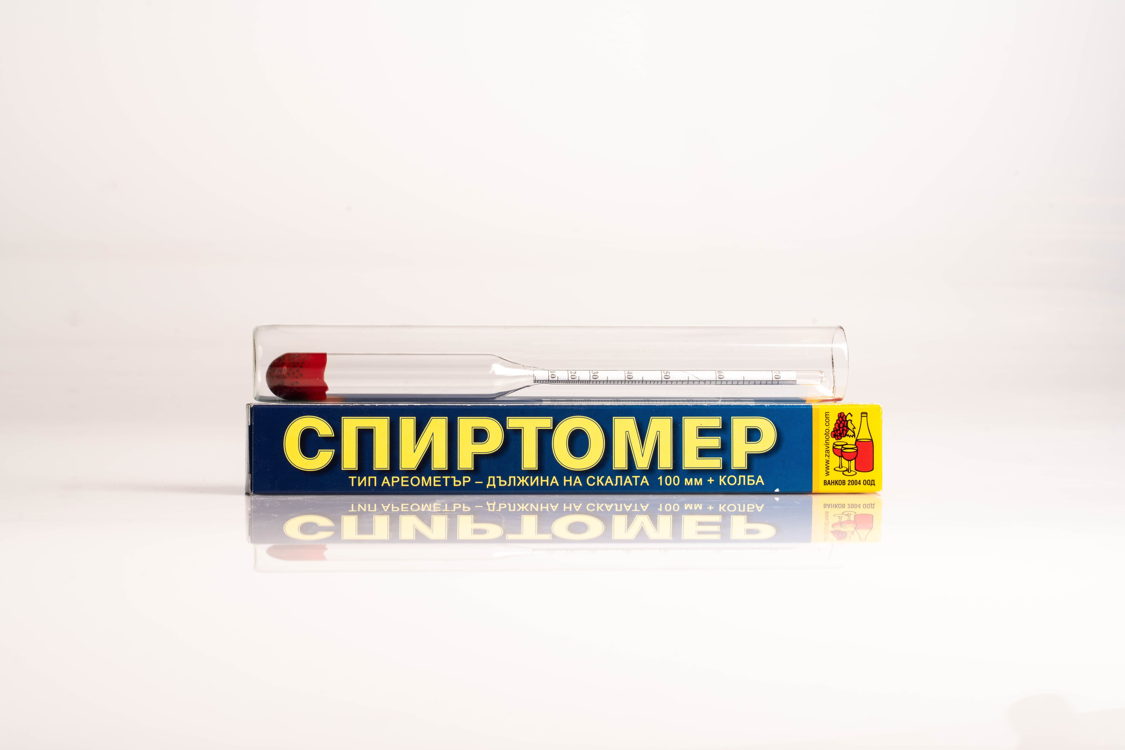 Спиртомер с колба до 70 градуса