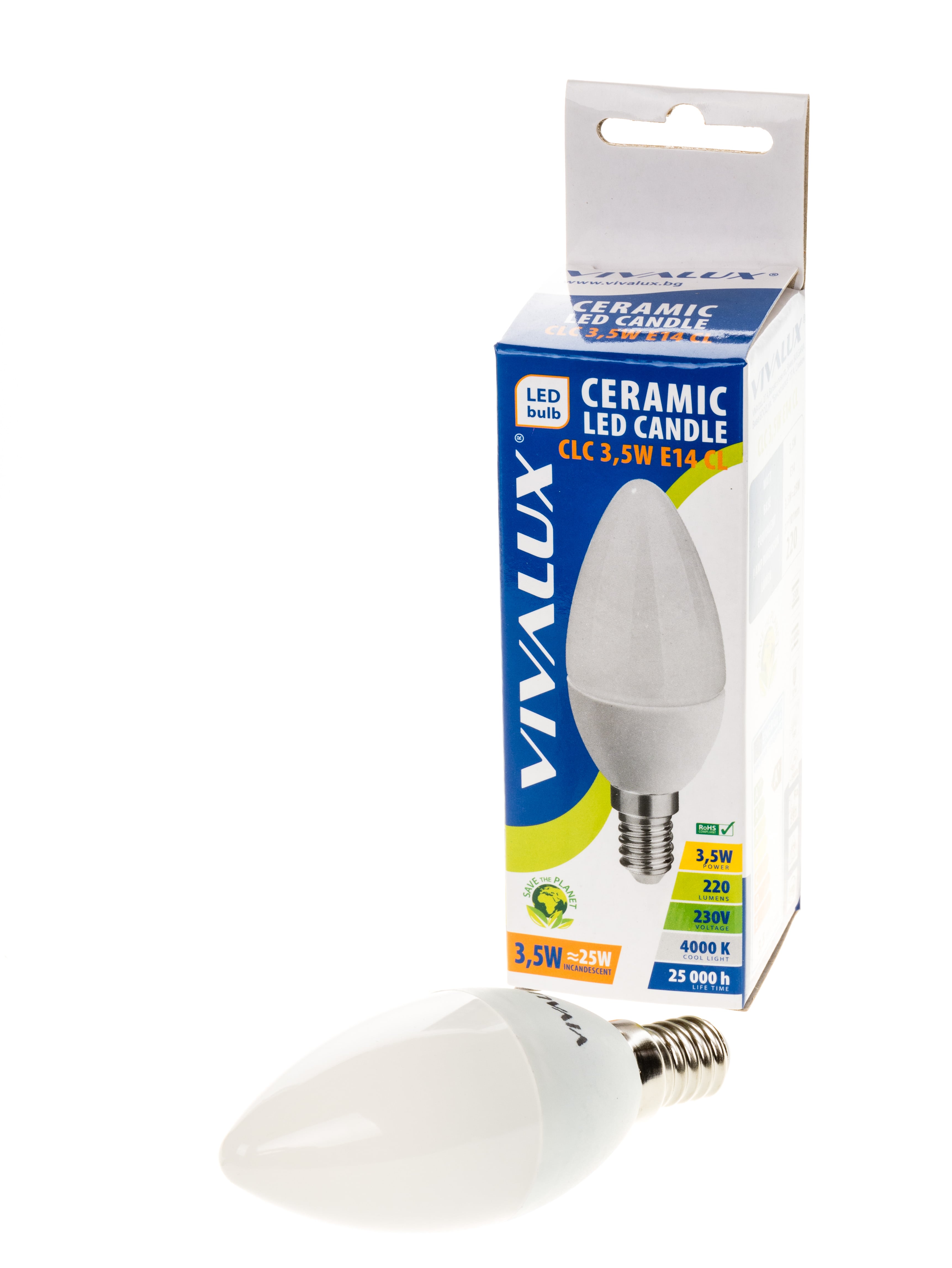 LED крушка Vivalux CLC E14 3.5W 4500K