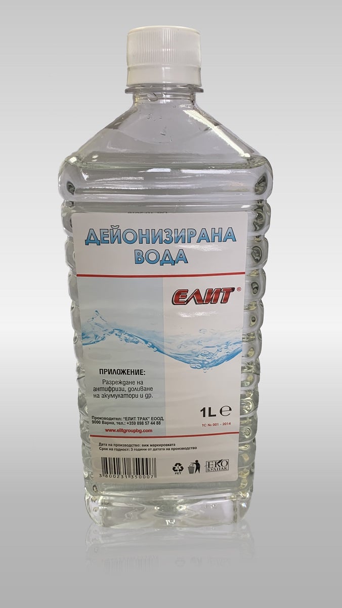 Дейонизирана вода Elit 1L 