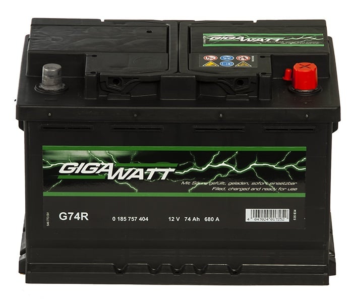 Стартерен акумулатор Gigawatt 74Ah / 680A