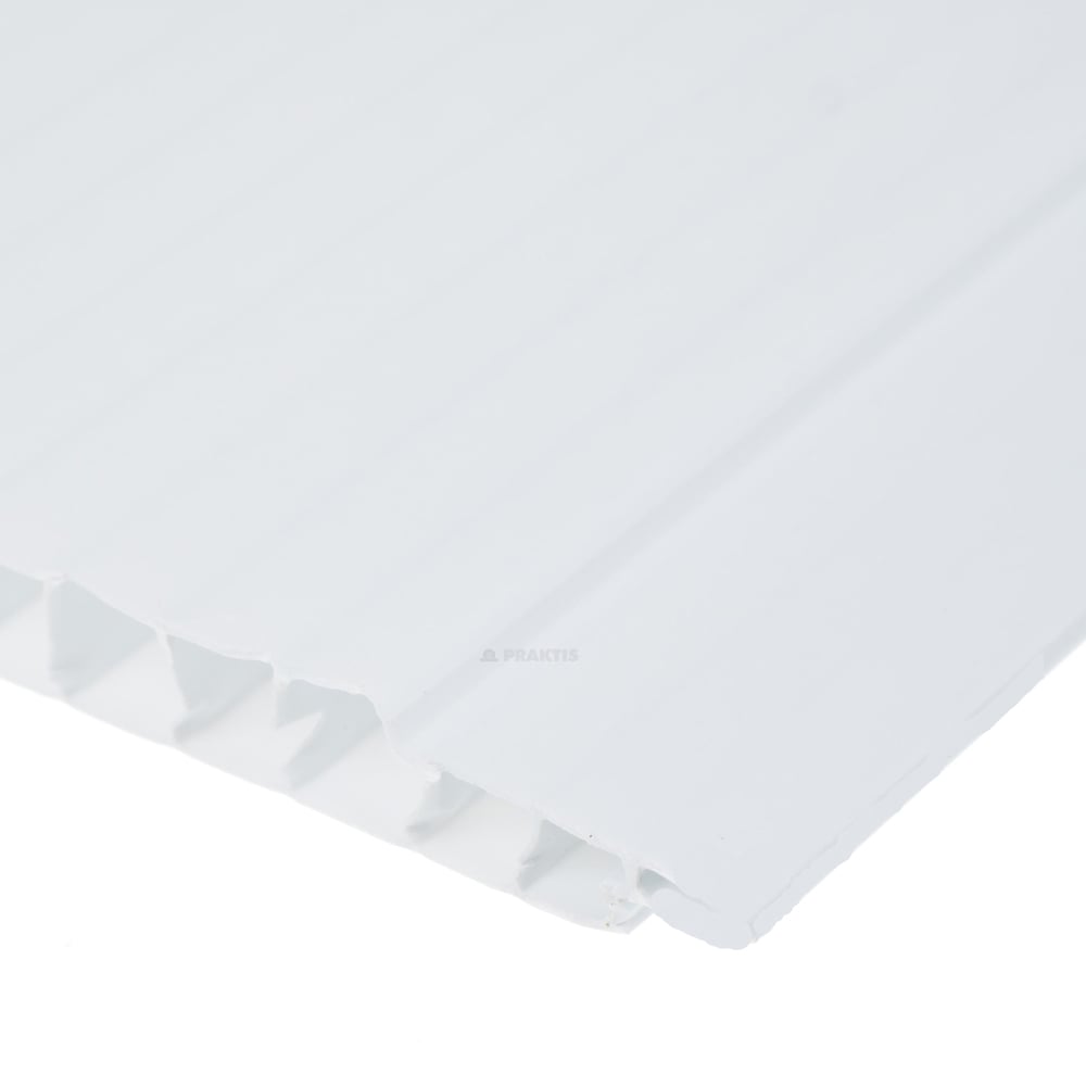 PVC ламперия Welltech White lacquer / бял лак 25см/2.6м/7.5мм