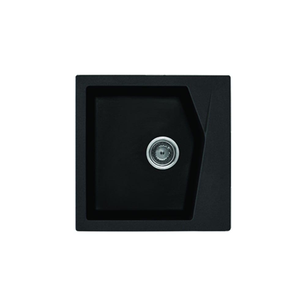 Гранитна мивка Linea 50 50х50х20 черна