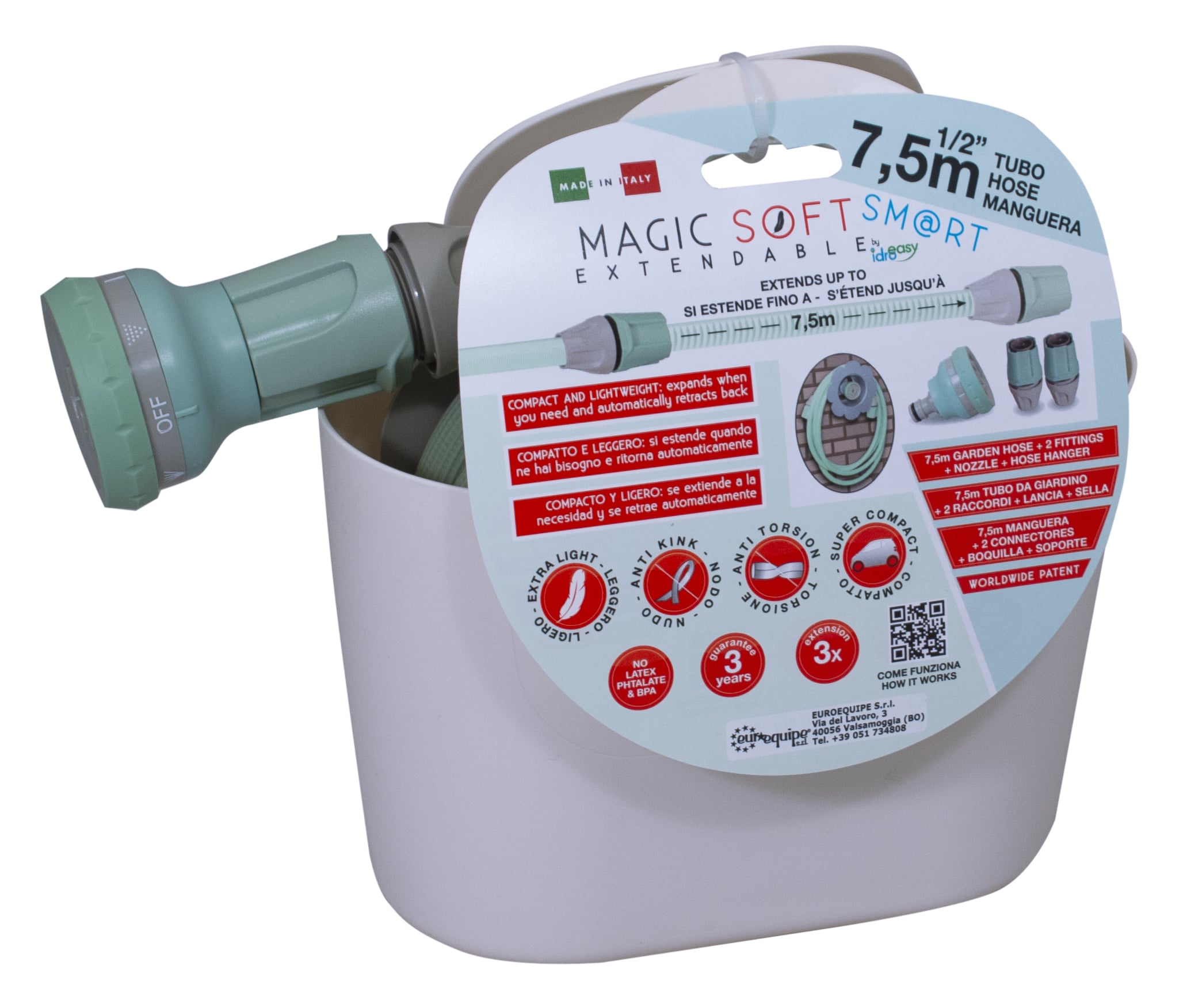 Разтегателен маркуч Magic Soft Smart KIT 1/2'' / 7.5m 