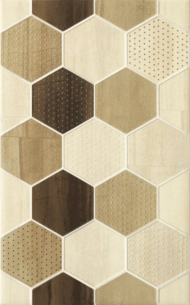 Декоративни плочки Cersanit Mosa Cream Inserto Geo Cubes 25х40