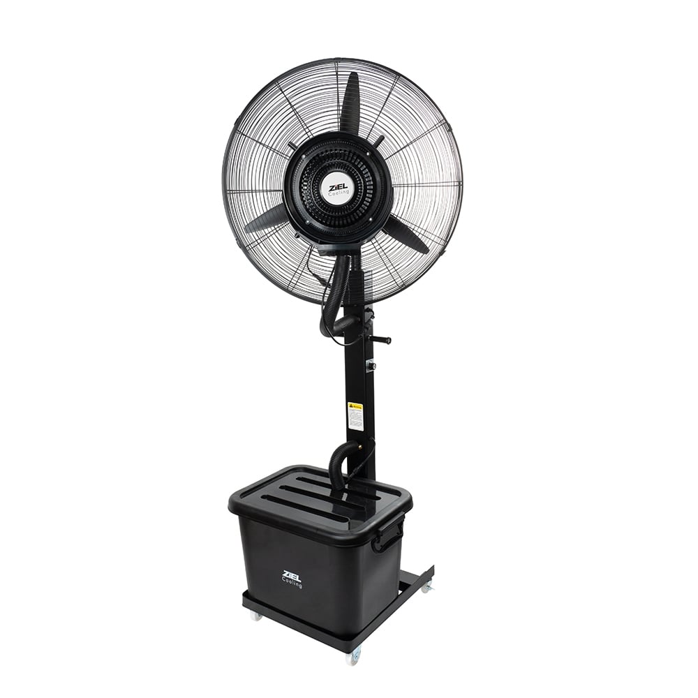 Вентилатор с водна мъгла Ziel Cooling 26" / 66 см / 230 W