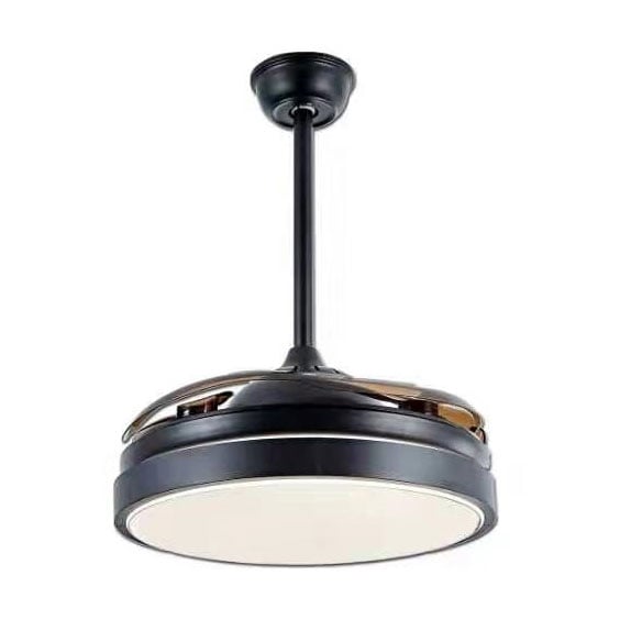 Таванен вентилатор с LED осветление и дистанционно Ziel Lighting KGFS-049 черен ф107см 60W