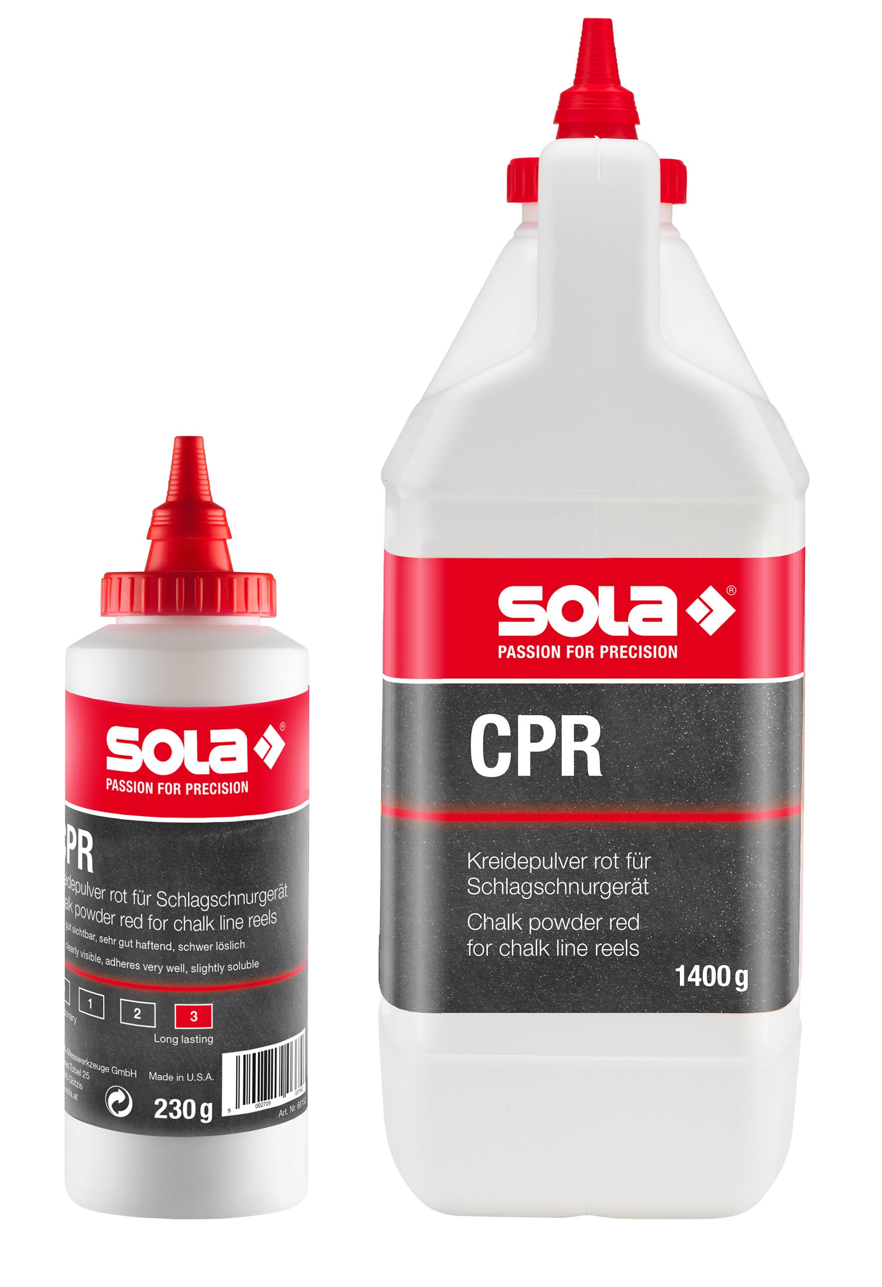 Креда на прах Sola CPR 230г червена