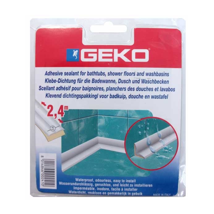 Водонепропусклива лайсна за ъгли на баня Geko 2.4м / 40мм