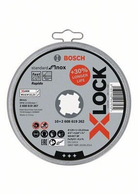 Диск за рязане Bosch Pro Stainless Steel and Metal X-Lock 125x22,23x1мм