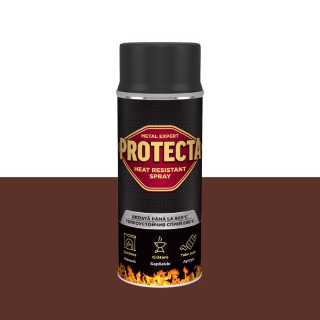 Топлоустойчив спрей Protecta (BG/RO) кафяв 400мл