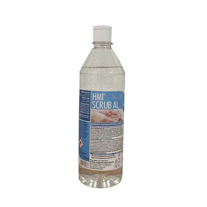  Дезинфектант за ръце на алкохолна основа Hmi®Scrub Al 750 ml