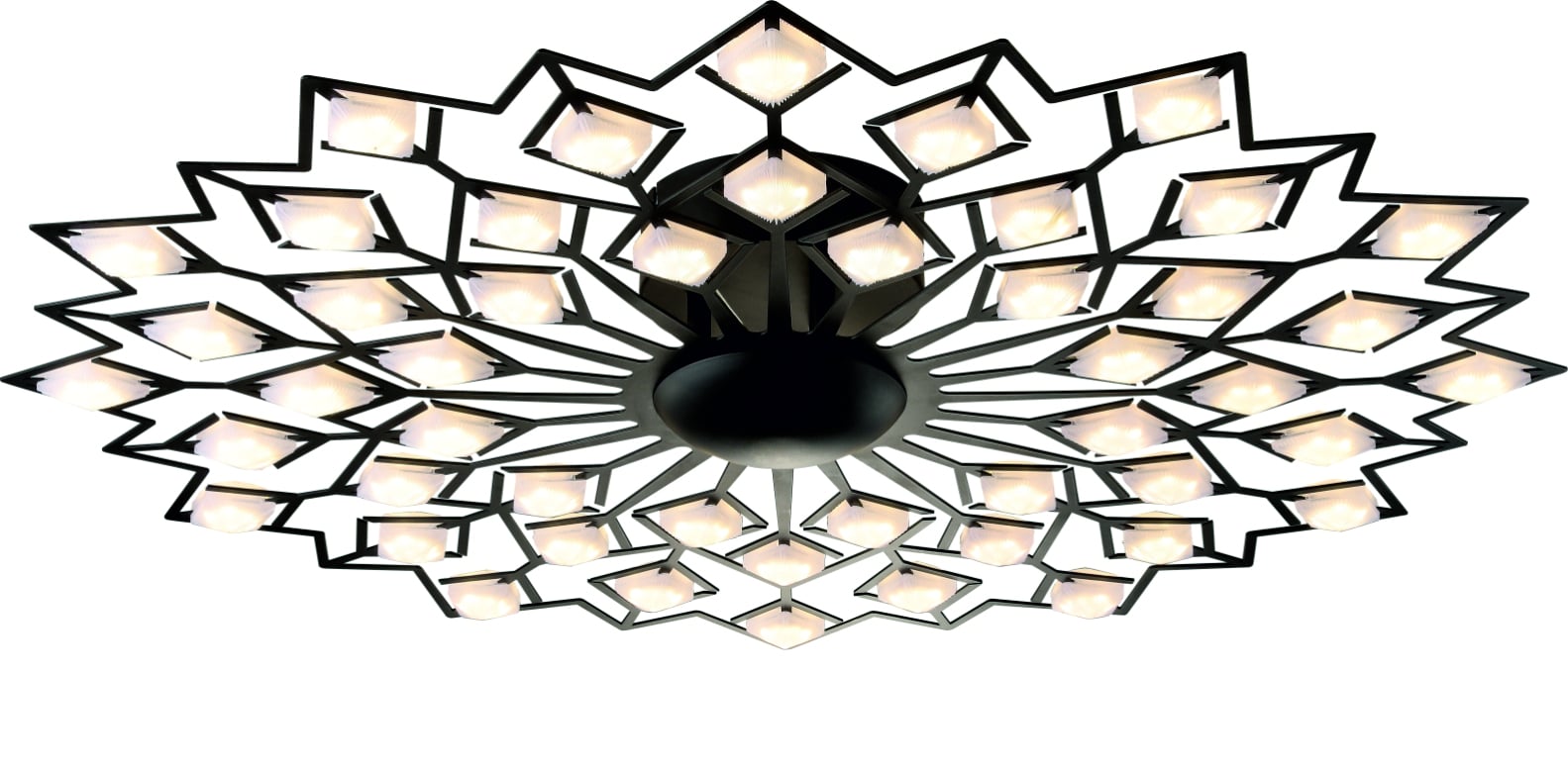 LED полилей Lightex Valentina 24W 3200K черен 
