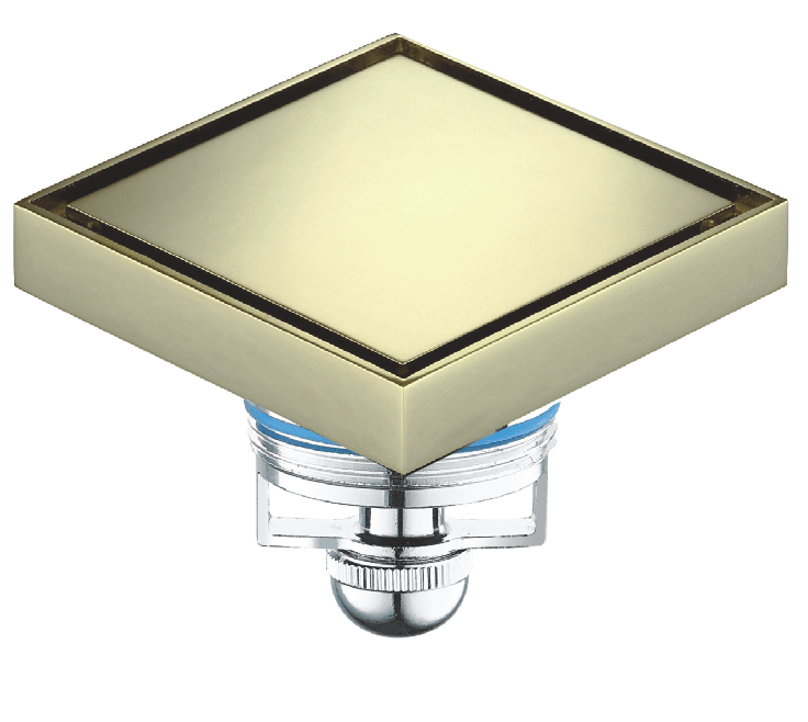 Точков подов сифон MAGdrain Duo Zirc Gold WC02G50-Z 100x100мм