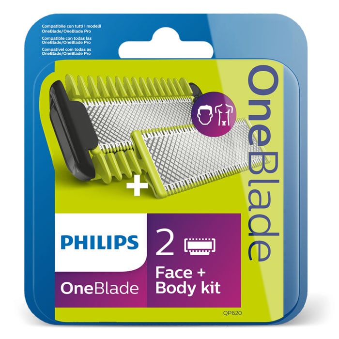 Резервни ножчета за уред за подстригване на лице и тяло Philips One Blade QP620