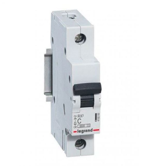 Автоматичен прекъсвач Legrand RX3 1P 6A крива С 6kA