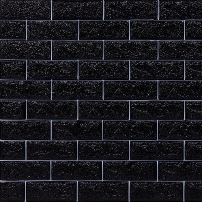 Топлоизолационно самозалепващо пано Cultural Wall 70x77x0,8см черно/бяло 