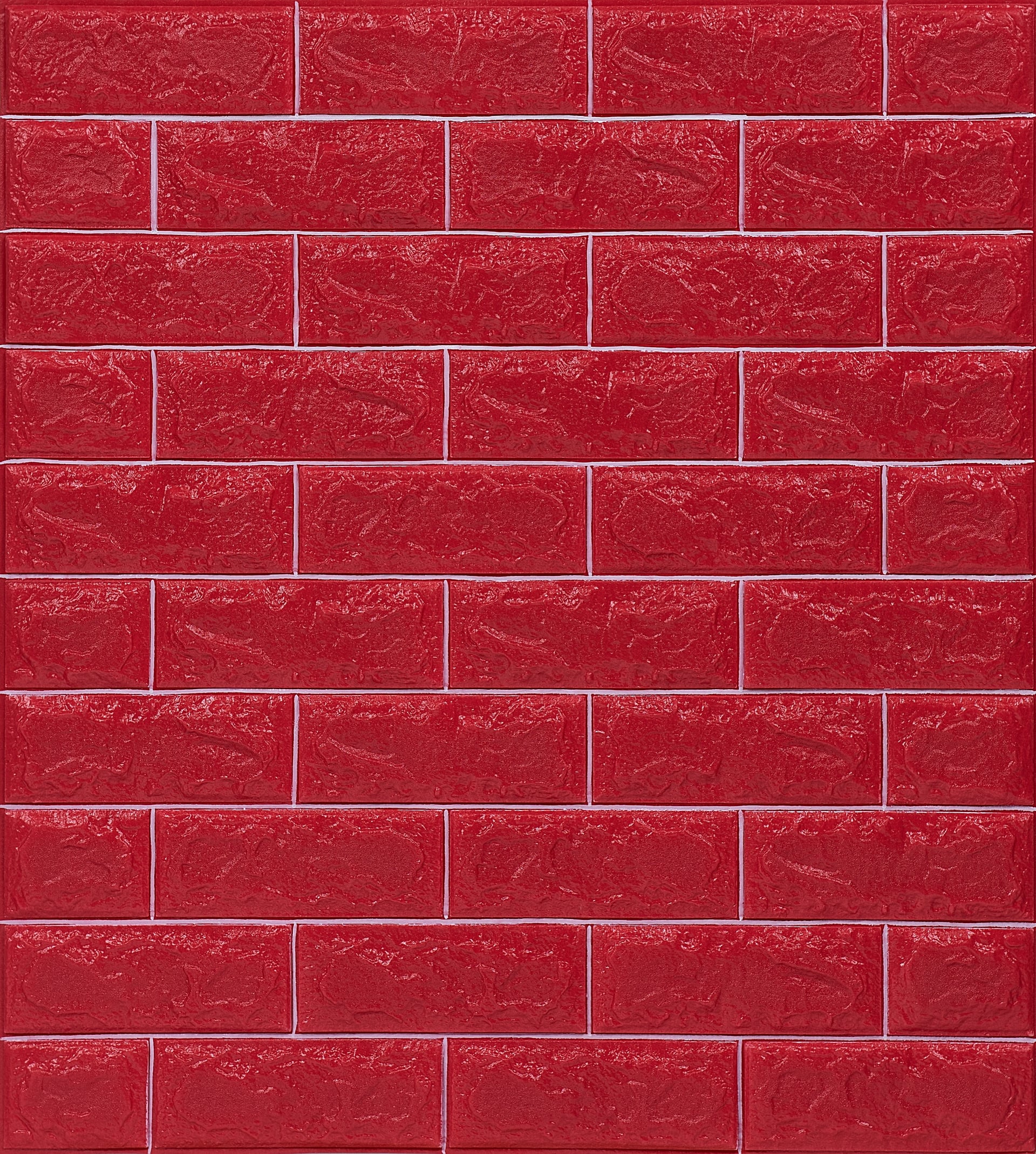 Топлоизолационно самозалепващо пано Cultural Wall 70x77x0.8 сm червено/бяло 