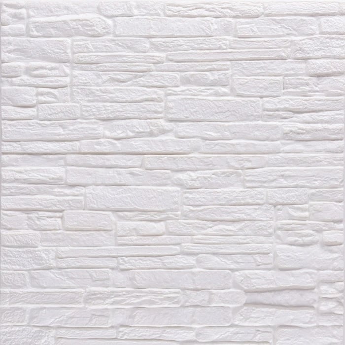 Топлоизолационно самозалепващо пано Effector Cultural Stone A 70x60x0,4см бяло