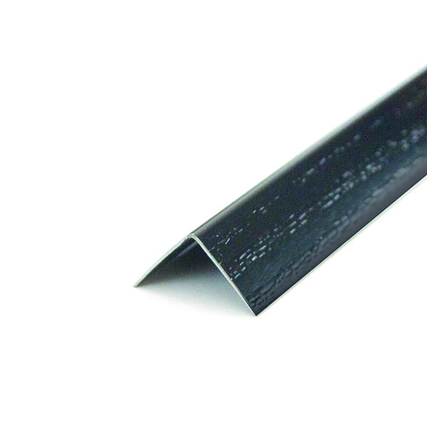 PVC V-профил Ideal 007 Черен 15х15мм 2.7м