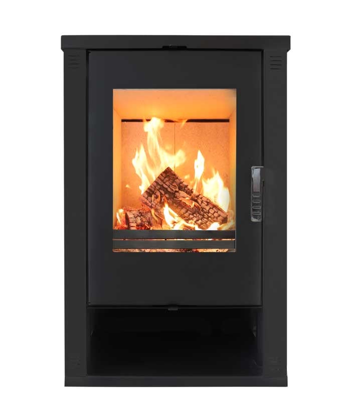Камина на дърва Verso Theia black 9kW