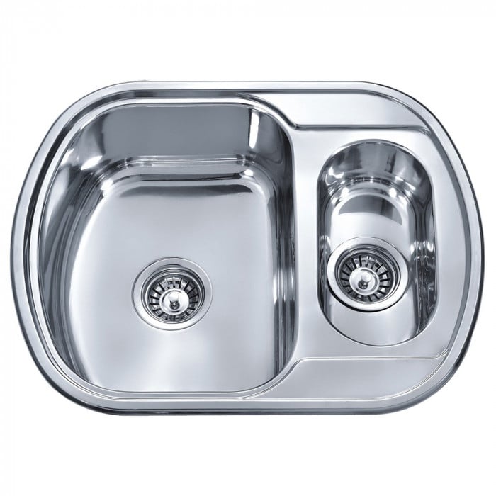 Мивка за кухня Cascada Алпака S6249PL 620х490х180мм лява 