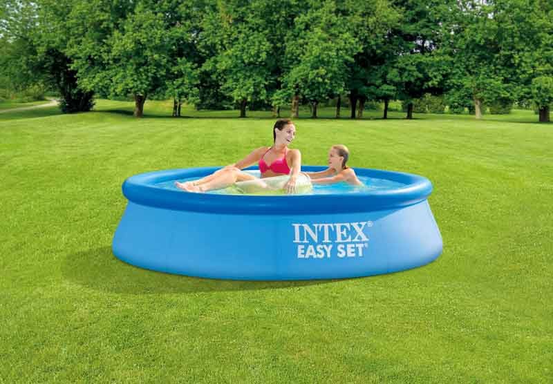 Надуваем басейн Intex Easy Set 28106NP 244х61см