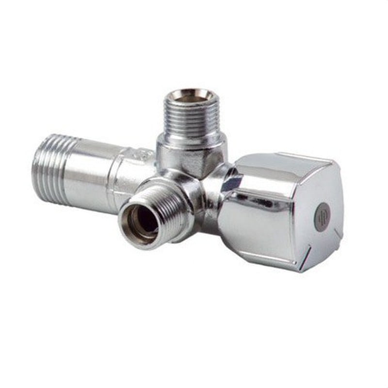 Ъглов трипътен кран 1/2x3/4x3/4'' Arco A-80 Twin Vitaq