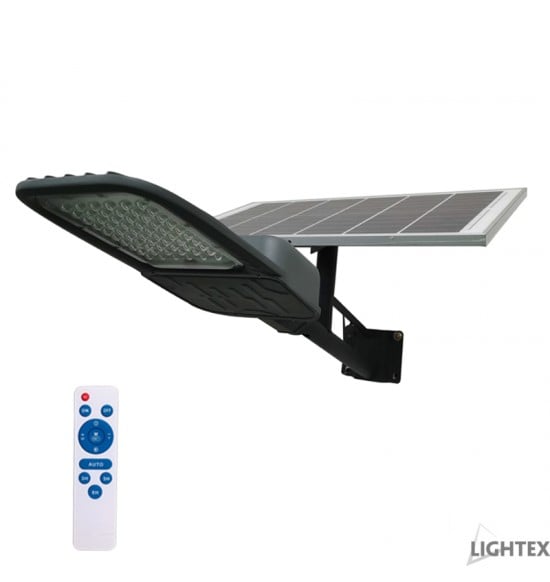 Соларен LED уличен осветител с дистанционно 30W 5000K IP65  