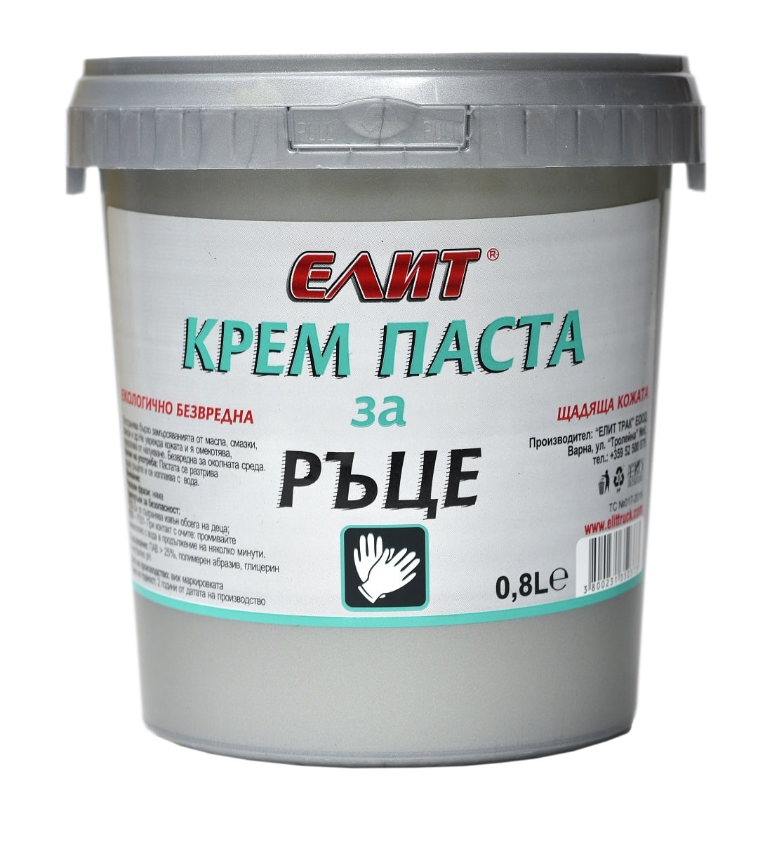 Крем паста за почистване на ръце Елит 0.800л