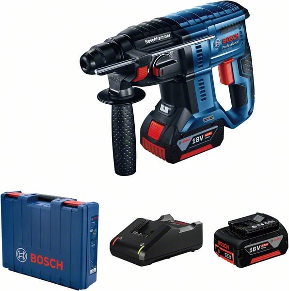 Акумулаторен безчетков перфоратор Bosch GBH 180 18V 2J + 2 батерии