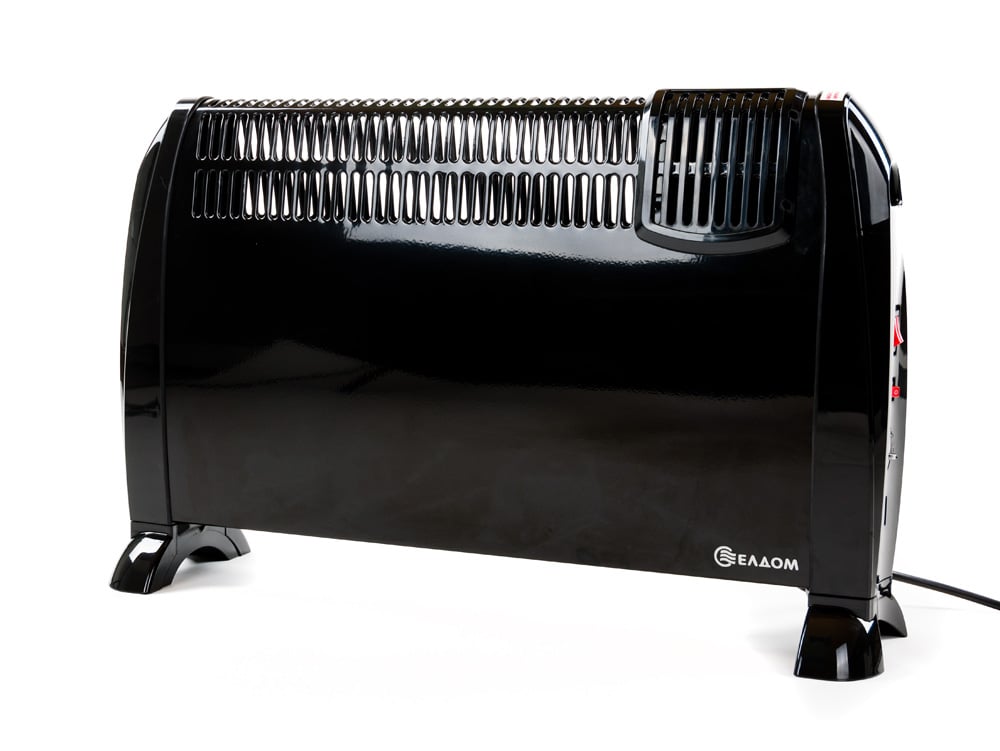 Стоящ конвектор с вентилатор Елдом CFV2000-BL Черен / 2000 W