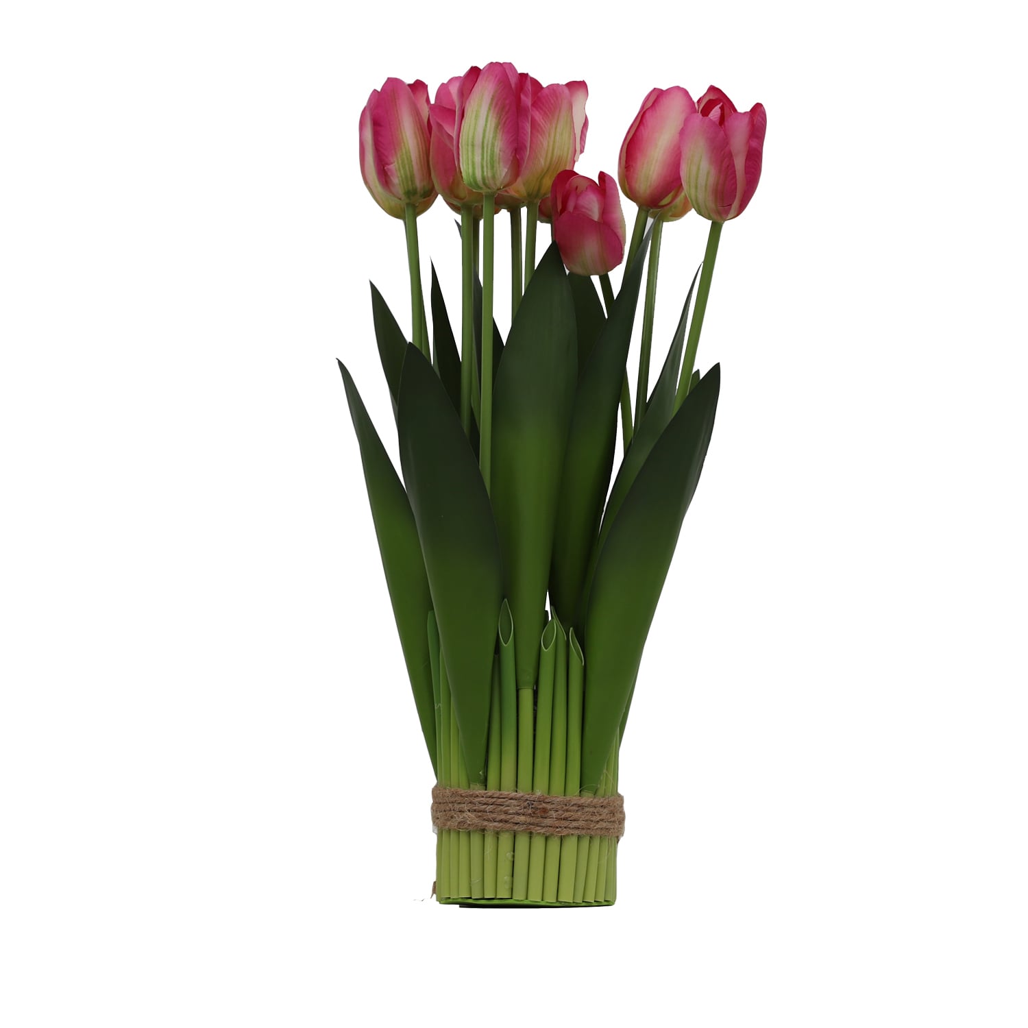 Изкуствено цвете Лалета 12 броя My Garden KD3212 / 41см розови