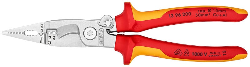 Електротехнически клещи Knipex 13 96 200 / 200mm 