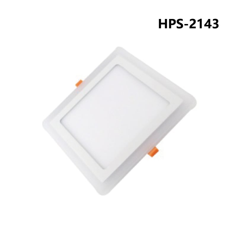LED панел за вграждане квадрат LEDMax AMHPS-2143 два кръга на светене 3W+3W 
