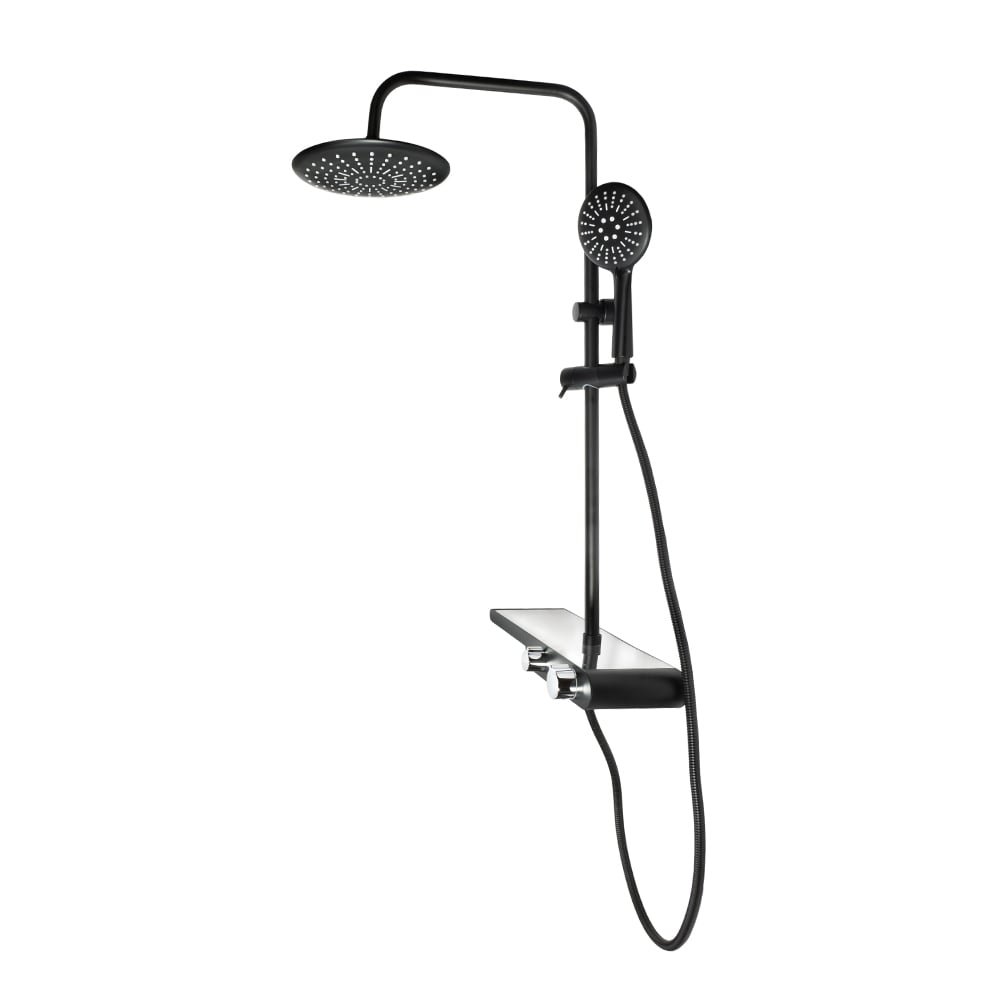 Тръбно окачване със смесител Cascada PL104HE-1E-F Black