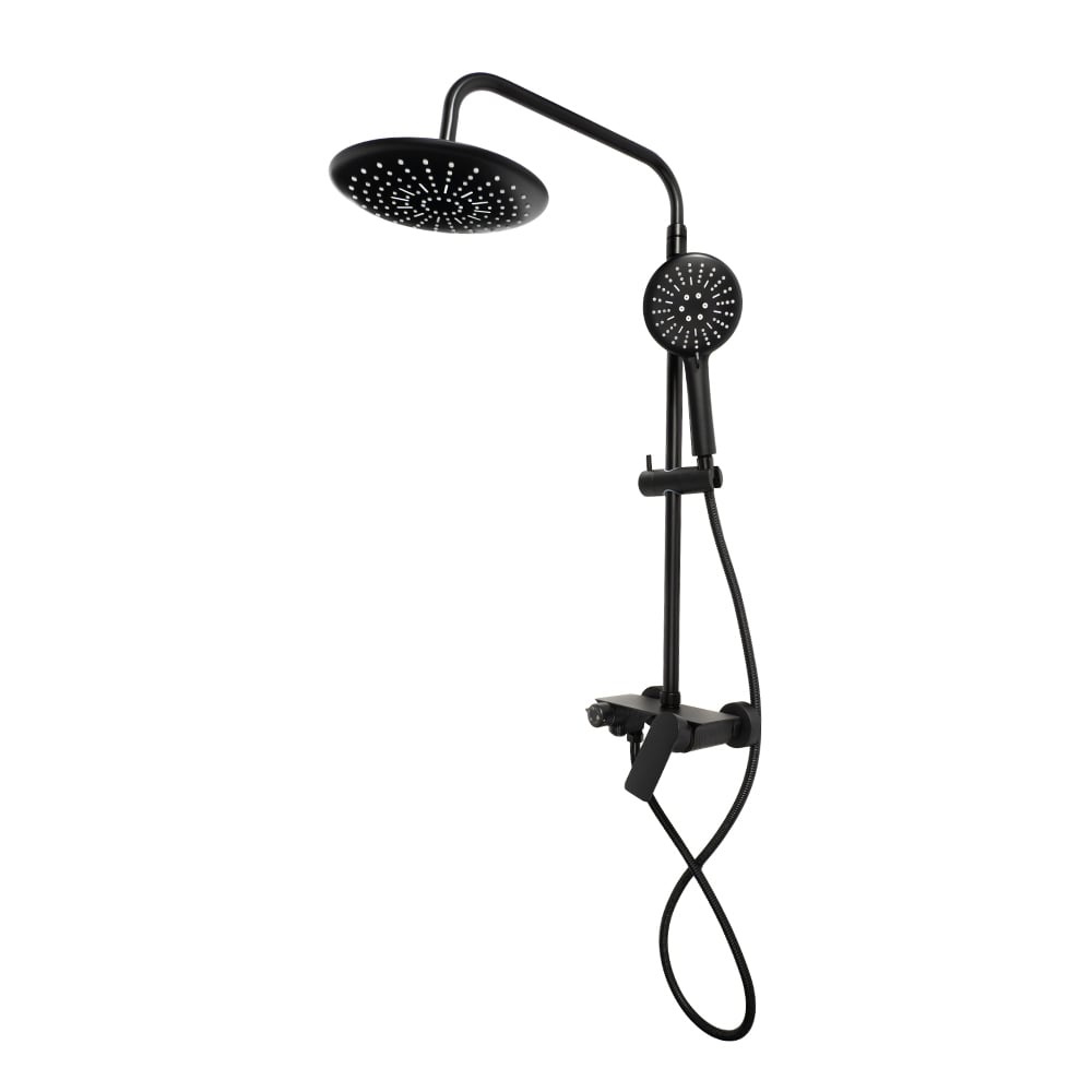 Тръбно окачване със смесител Cascada PL104HE-G Black