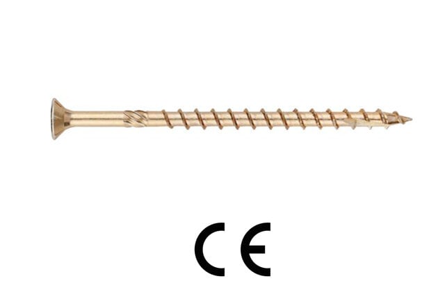 Винт за дърво Index TEX-BT YZn 5.0х80мм TX25 / 100 броя