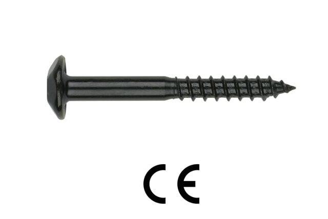 Секретен винт Index WB INV-N TX40 черен 7x60мм / 15 броя