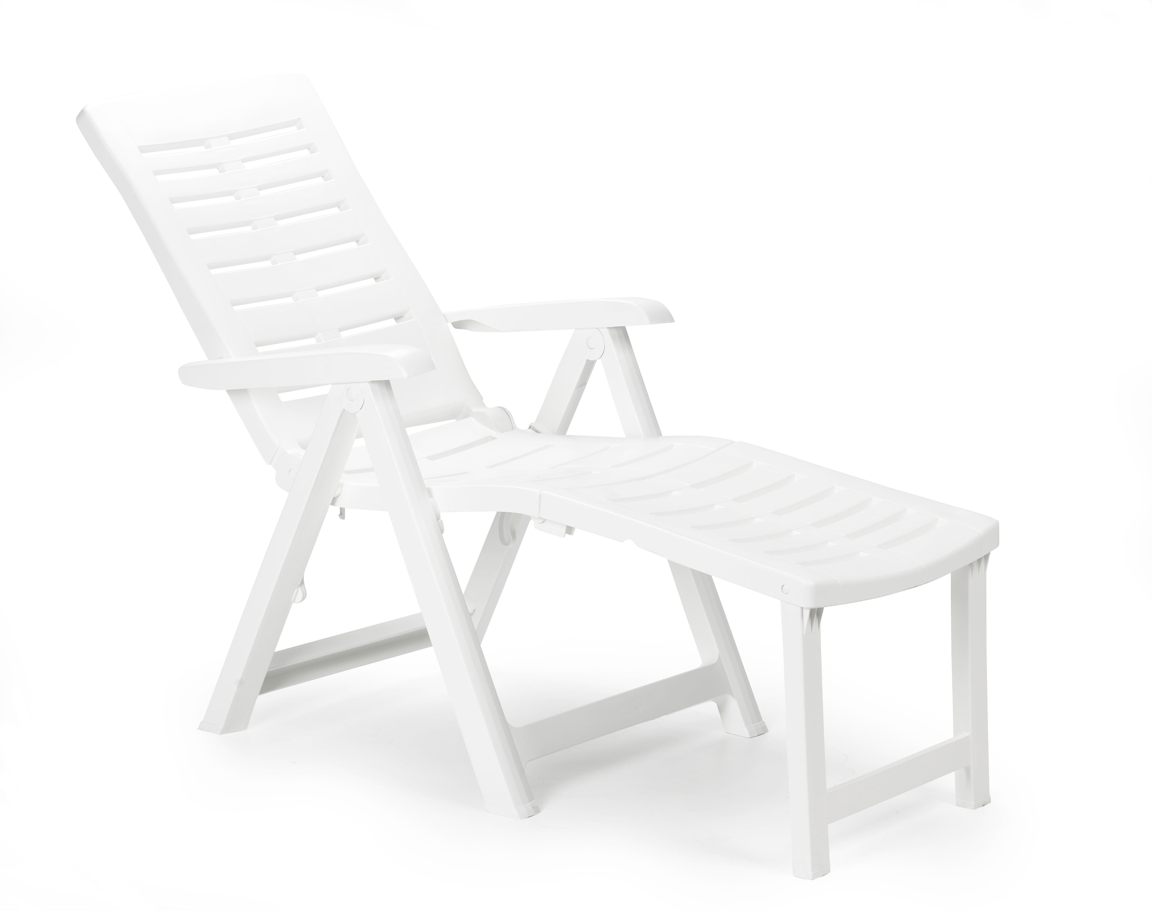 Градински PVC стол Arizona ARI036BI сгъваем бял 60x108x109см