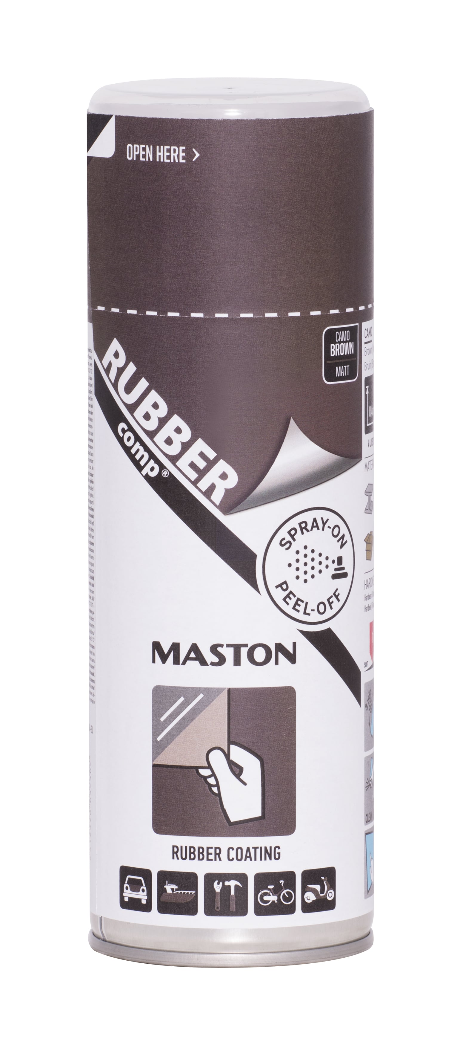 Гумен спрей боя Maston камуфлажно кафяв мат 400 ml