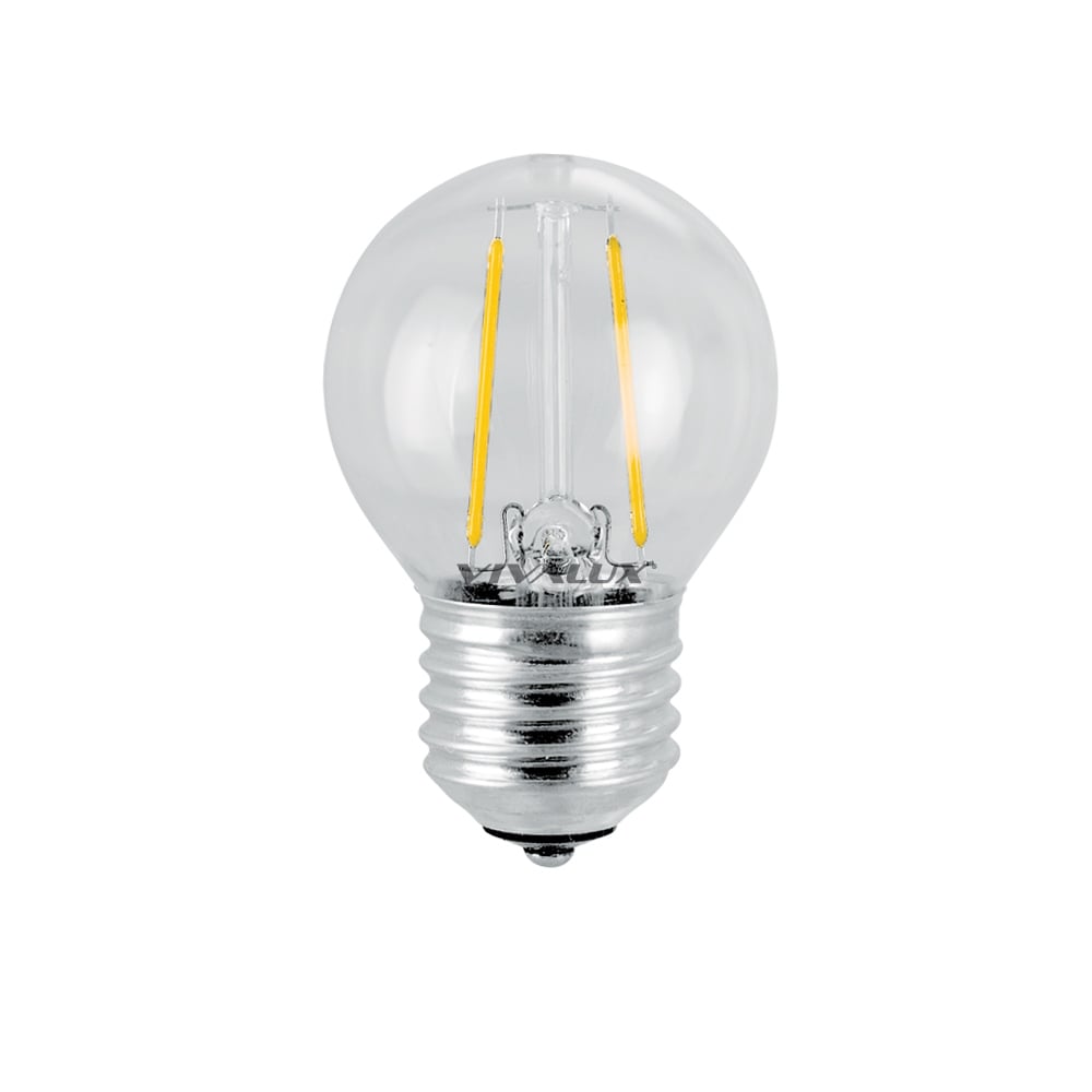 LED крушка Vivalux филамент GF45 E27 4W 4000K 