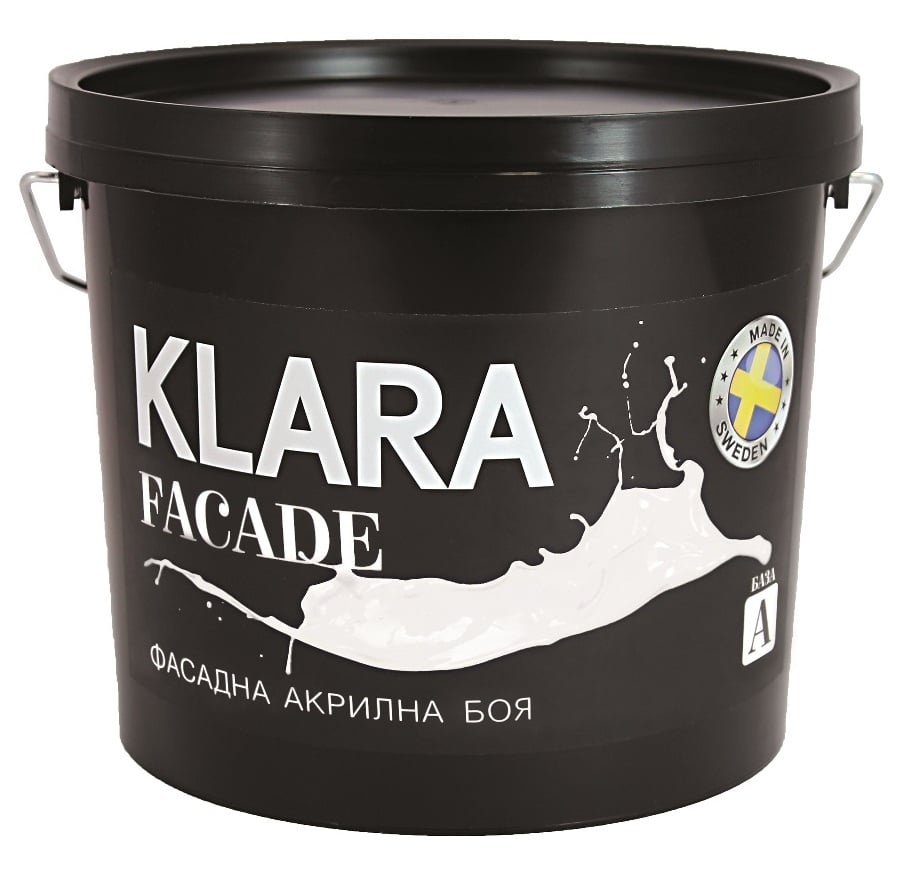 Фасадна акрилна боя Klara Facade база А 9л