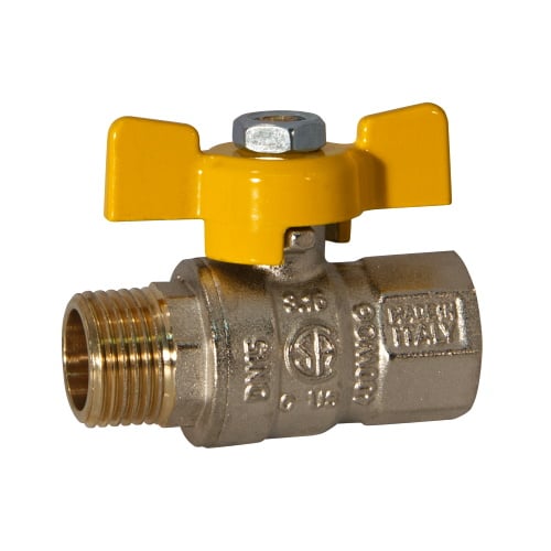 Сферичен кран за газ с Т-ръкохватка Bianchi 3/4" МЖ