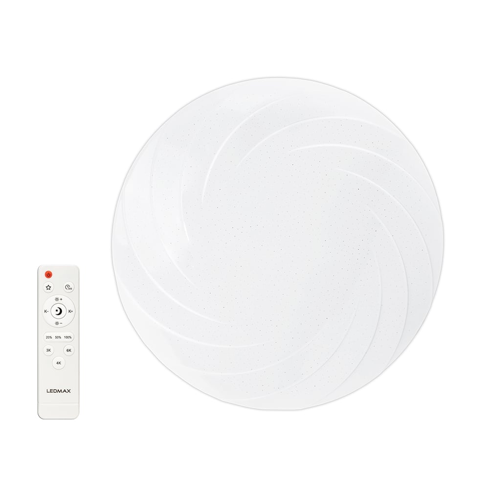 LED плафон LEDMax Cyclone + дистанционно управление 60W ø48,5см