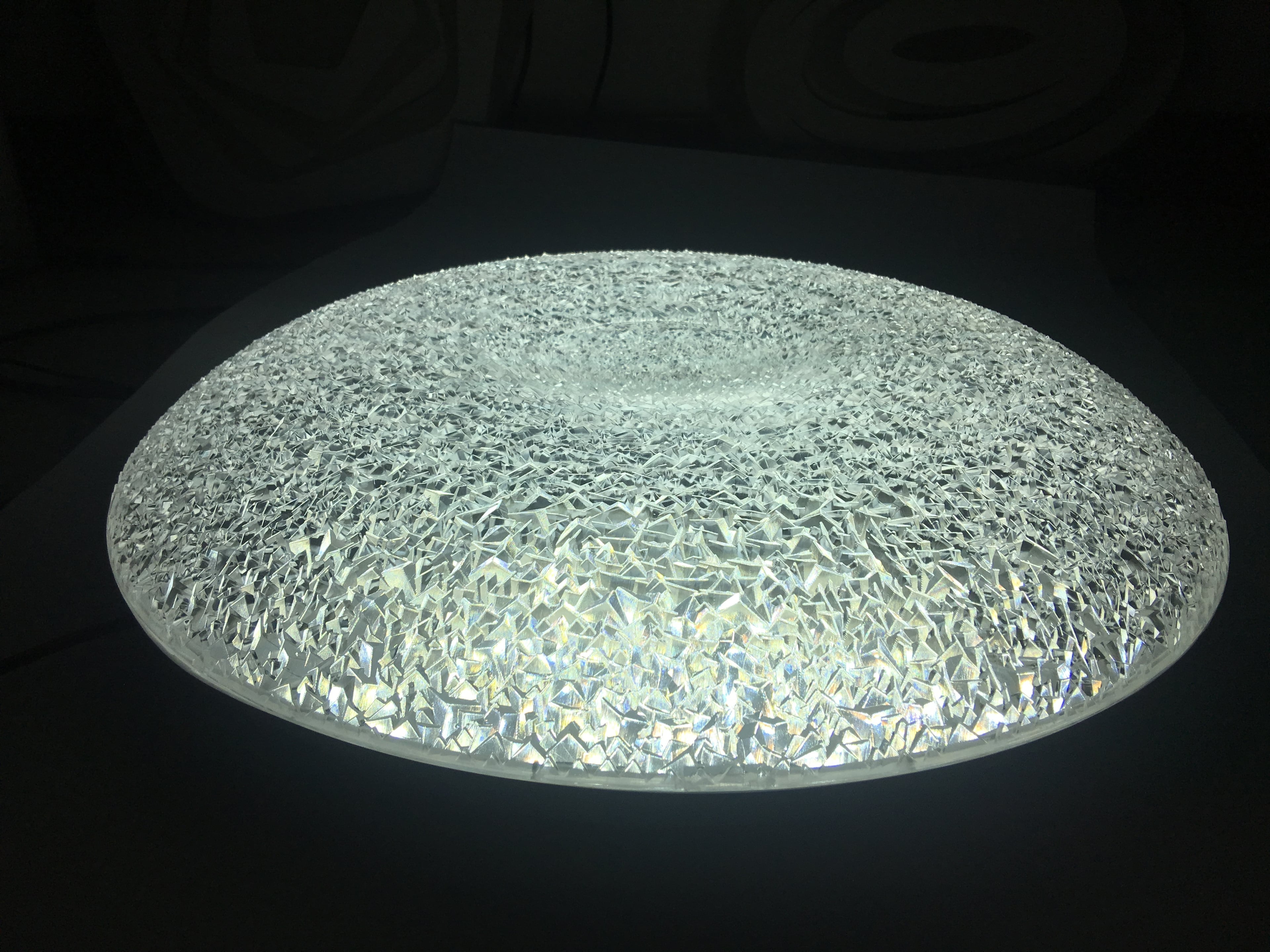 LED плафон LEDMax Glacier + дистанционно управление 60W ø49см