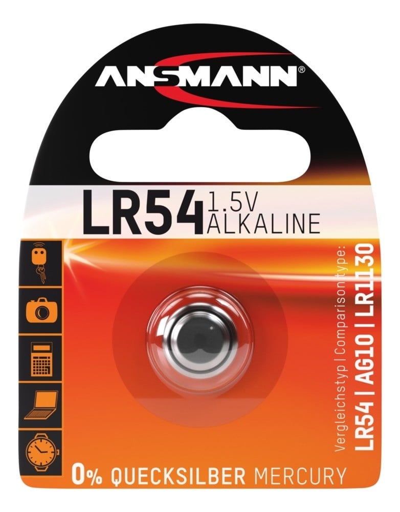Специална алкална батерия Ansmann LR54 / 1.5V / 1 брой