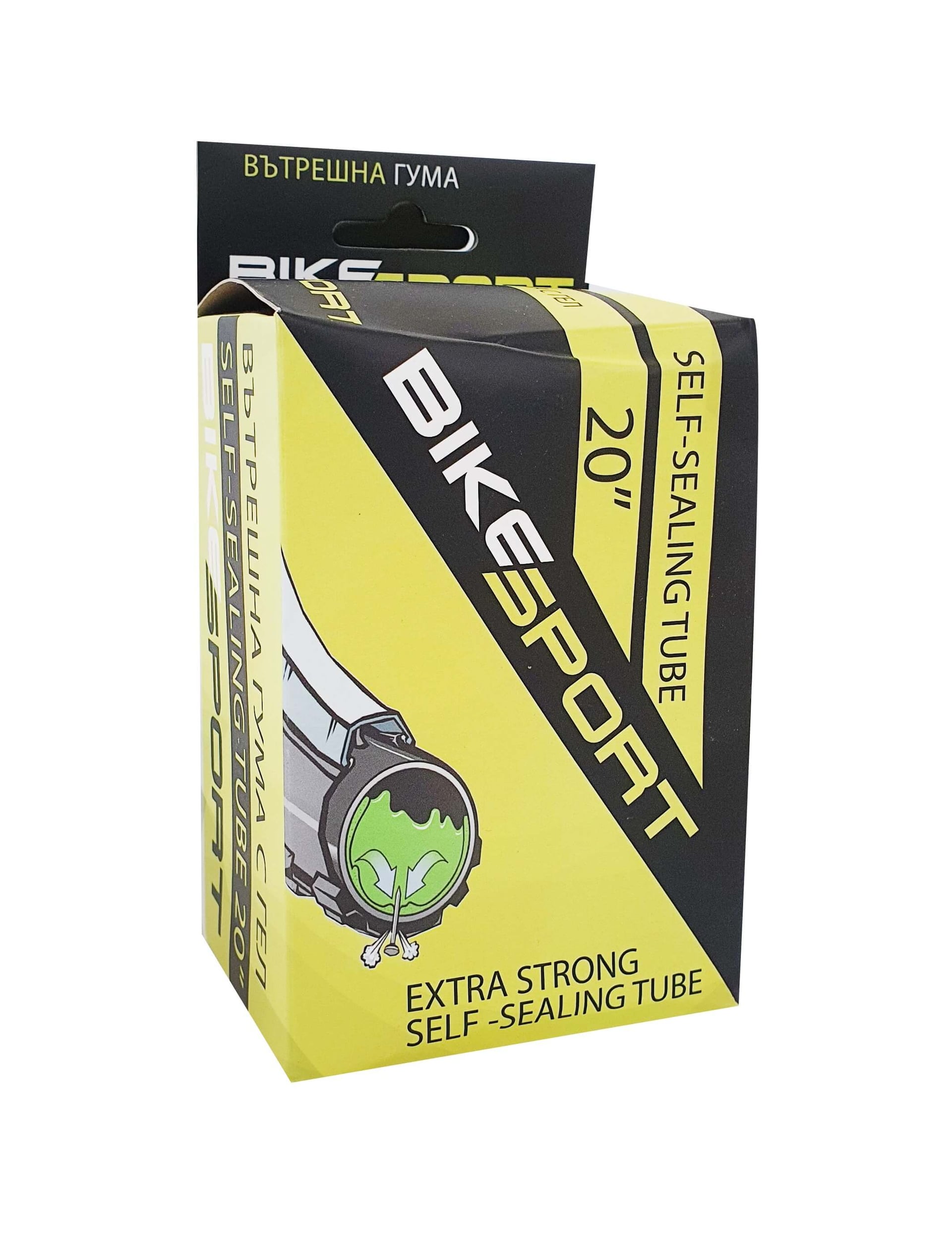 Вътрешна гума с гел Bikesport 20*1.95/2.125 AV 48