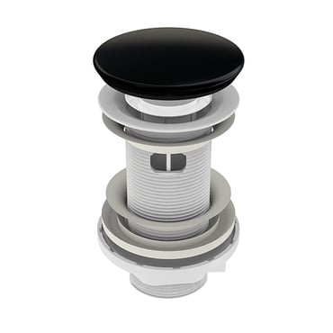 Витло с преливник Click-clack 1 1/4" черно