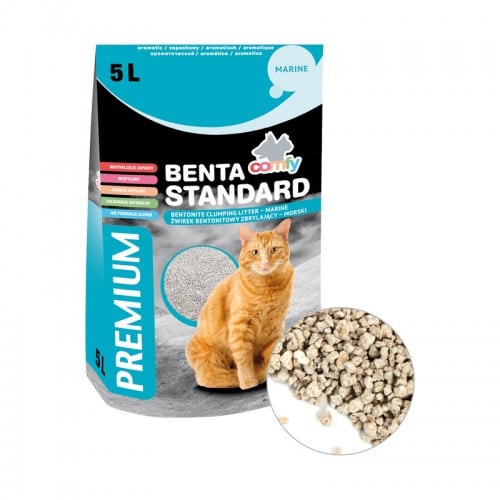 Пълнеж за котешка тоалетна / постелка Comfy Litter Benta Standard 5L Sea