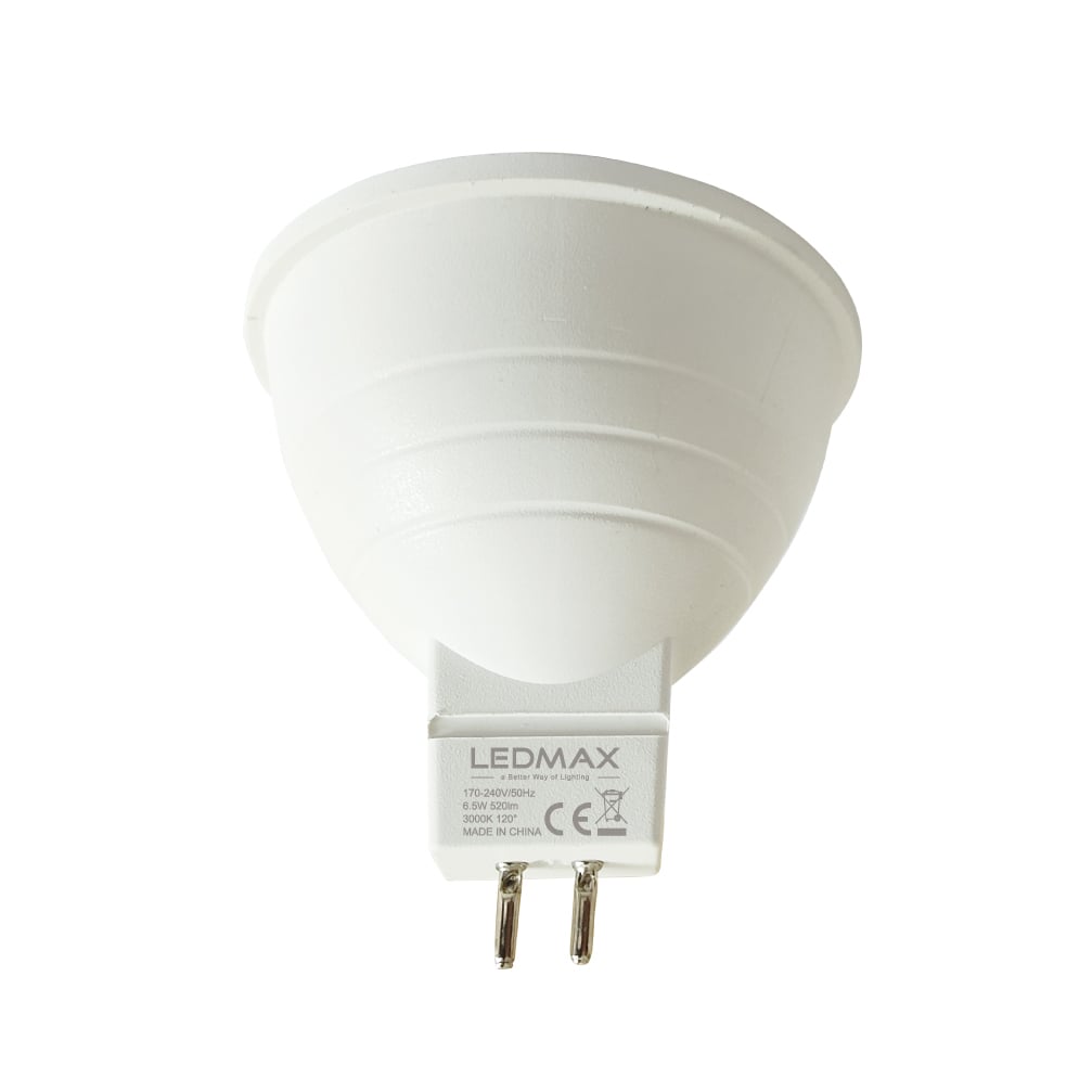 LED крушка LEDMax G5.3 6,5W 3000K MR16